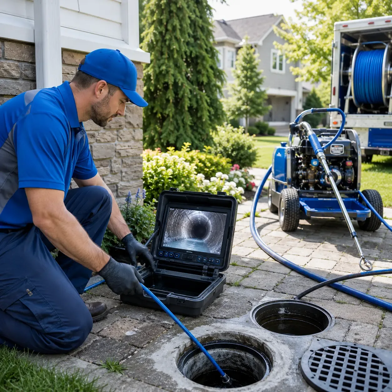 Outdoor drain cleaning professionals serving Black Oak, AR