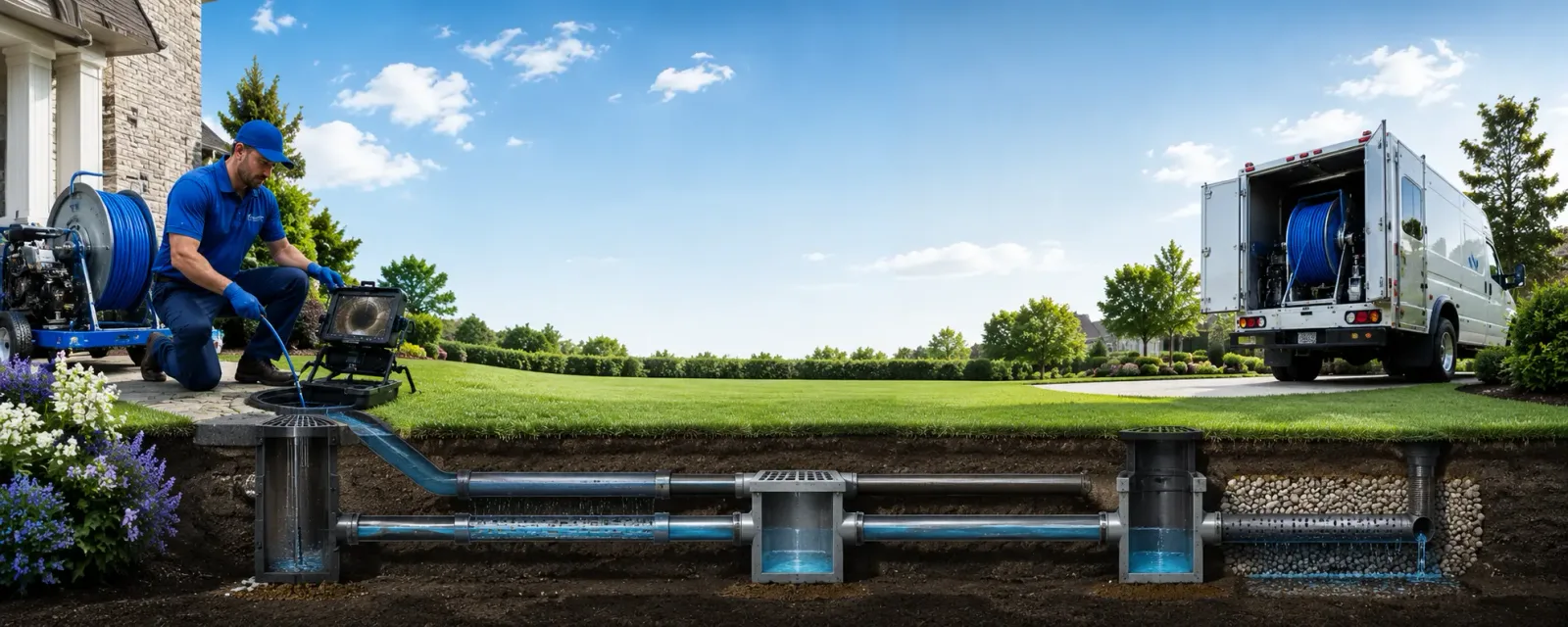 Outdoor drain cleaning information for Black Oak, AR